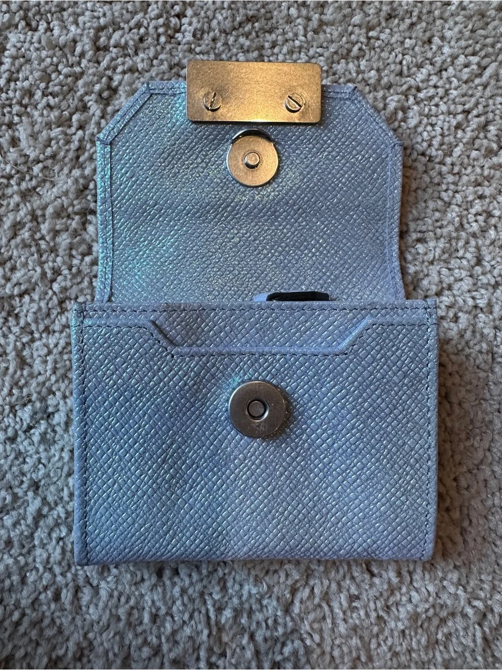 Aimee Kestenberg Iridescent Glitter Wallet - Blue Mermaid